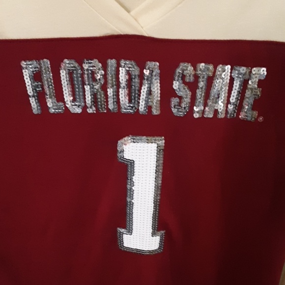 Campus Heritage Florida State Sequins Top Sz M - Picture 3 of 6